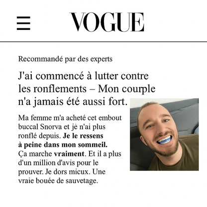 Embout Biccal Anti-ronflement médical discret et confortable