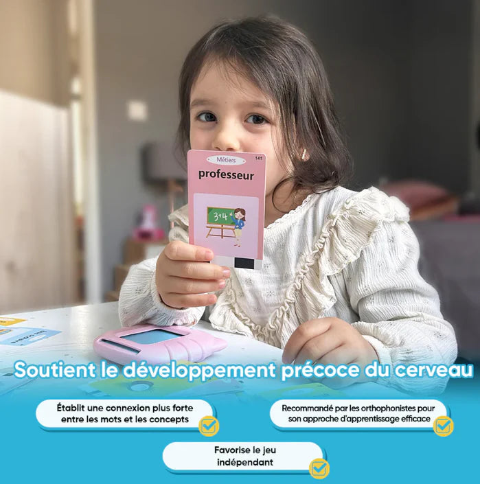 Flash Carte Parlantes pour Enfants en Français Et en Anglais