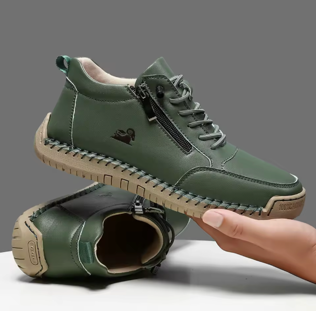 Chaussures  en cuire orthopédique respirante