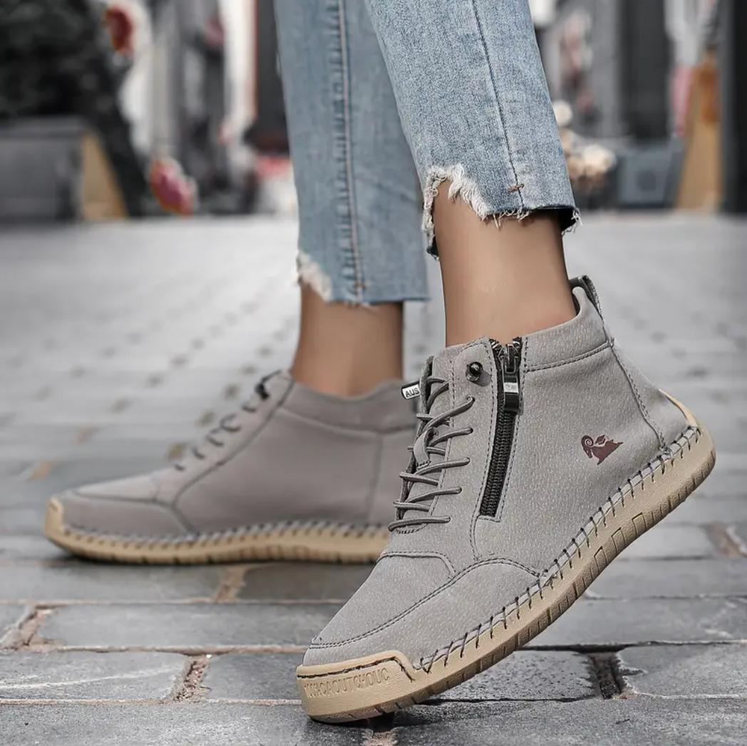 Chaussures  en cuire orthopédique respirante