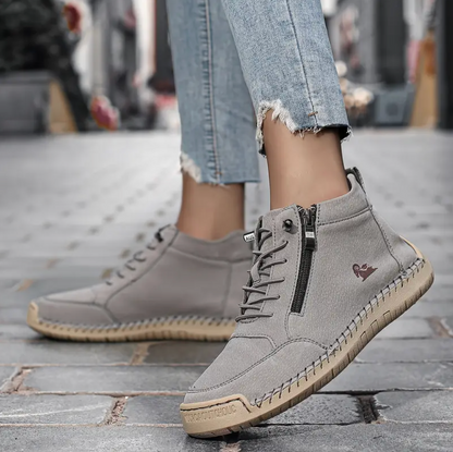 Chaussures  en cuire orthopédique respirante