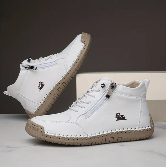 Chaussures  en cuire orthopédique respirante