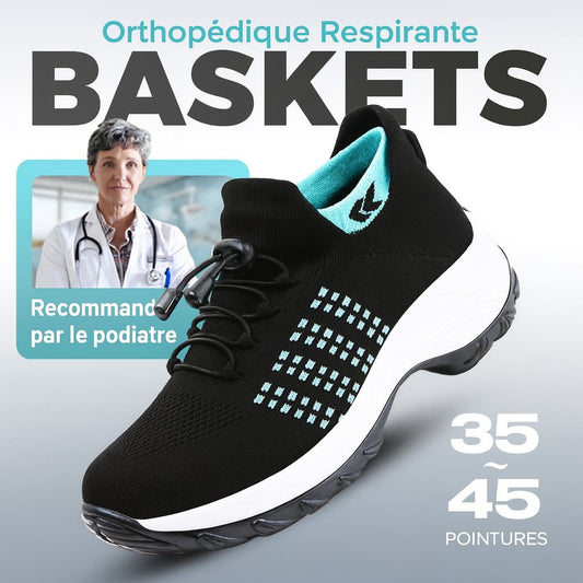 Baskets Orthopédiques Respirantes – Confort & Soulagement de la Douleur