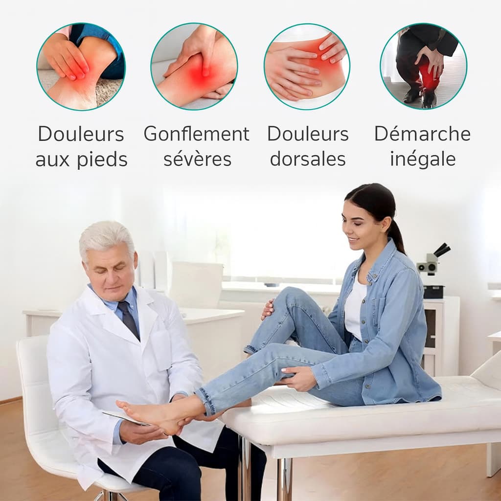 Chaussures  en cuire orthopédique respirante